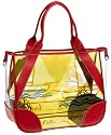 Prada Women's Printed Plastic Tote Bag, Rosso