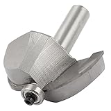 uxcell 面取りルータービット　コーブエンドベアリング　シルバー　切削工具　木工品　丸軸　カッター　1.27×5