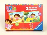 Ravensburger Puzzle 2 in a Box 12 and 24 Pieces Dora the Explorer