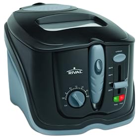 Rival CZF630 3-Liter Cool Touch Cool Zone Deep Fryer, Black