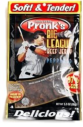 Pronks Big League Beef Jerky, Pepper, 3.5-Ounces Bags (Pack of 4)
