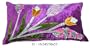 Decorative cushion cover or throw pillow from India - Purple color with floral sequin work,velvet