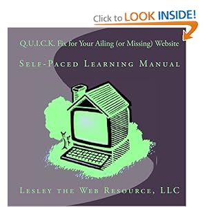 Q.U.I.C.K. Fix for Your Ailing (or Missing) Website: Self-Paced Learning Manual LLC Lesley the Web Resource