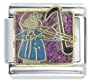 Girl Playing Violin Musical Italian Charms Bracelet Link