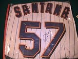 JOHAN SANTANA SIGNED AUTOGRAPHED NEW YORK METS JERSEY W/ HOLOGRAM + COA