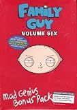 DVD : Family Guy Mad Genius Bonus Pack Volume 6 DVD Set LIMITED EDITION Collector's Set - Includes 100th Episode Script & Lois Kills Stewie Poster