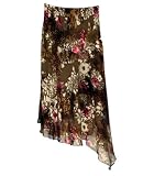 Charmeuse Burn-Out Skirt
