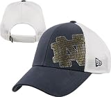 Notre Dame Fighting Irish Women's New Era Jersey Shimmer Adjustable Trucker Mesh Strapback Hat