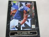 Ray Lewis Baltimore Ravens Collector Plaque w/8x10 Photo