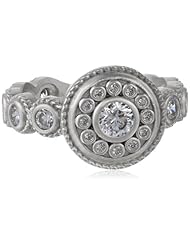 Freida Rothman Belargo Jewelry "Hamptons" Collection Silver Nautical Button Ring