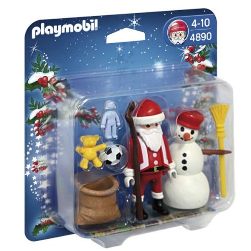 Imagen 1 de Playmobil 4890 - Papá Noel y Muñeco de Nieve