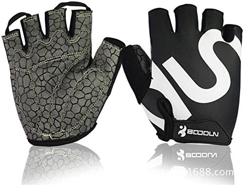 ShengEn Spring Summer Autumn Pro Fingerless Cycling Gloves Jel Padded XL Black For Mountain Road Racing Biking Cross Training Gym Workout Exercise &amp; Other Outdoor Sports