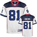Terrell Owens White Reebok NFL Replica Buffalo Bills Jersey