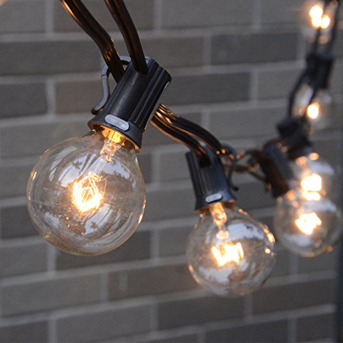 25 feet g40 string lights with 25 globe lights for indoor outdoor…