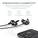 TaoTronics Bluetooth 4.1 Headphones with Built-In Magnets (Ultralight Wireless Stereo Earphones with aptX & CVC 6.0 Noise Isolation Technology - In-Line Mic & Remote Controls, Ceramic Antenna)