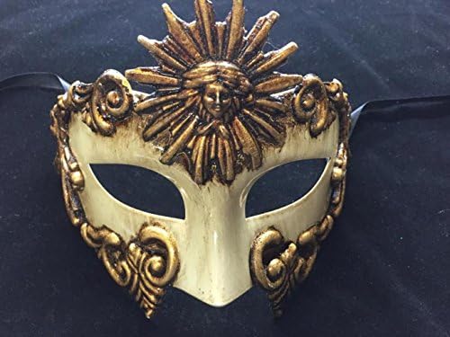 God Sun God Roman Warrior Venetian Masquerade Mask
