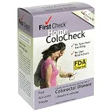 First Check Home ColoCheck Home Test, Colorectal Disease, 1 Test (Pack of 2)