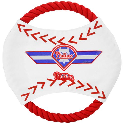 MLB Philadelphia Phillies Flying Rope Disk Dog Toy