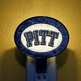 PITTSBURGH PANTHERS Team Logo ART-GLASS NIGHTLIGHT (4 1/2 x 4 3/4) by Memory Company
