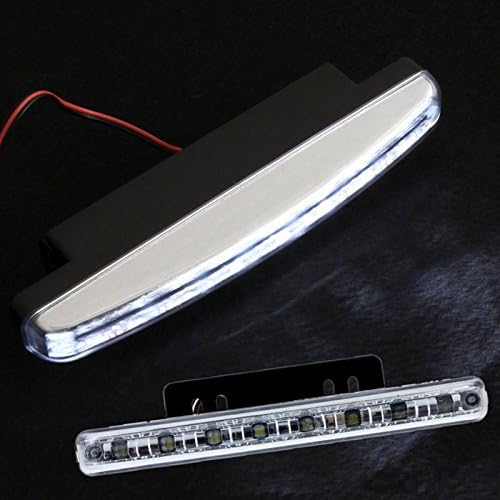 2Pcs/lot 8LED Super Bright Car Daytime Running Light White DRL Universal Car Light Auto Lamp DRL Light