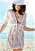 MG Collection® White Drawstring Waist Openwork Fashion Beach Swimsuit Cover-Up