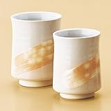 萩焼(はぎやき) 刷毛目組湯呑化粧箱付/