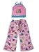 Pijayz by Sara's Prints - Girls 2-Piece Pajama Set, Pink, Turquoise