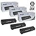 LD Compatible Toner Cartridge Replacement for HP 85A CE285A (Black, 3-Pack)