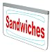 Actiontek LED 'Sandwiches' Sign , 24 x 15.5 x 1.5-Inches (SAND-200)