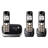 517DvfbwujL. SL160  Panasonic KX TG6513B DECT 6.0 PLUS Expandable Digital Cordless Phone System with 3 Handsets