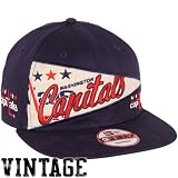NHL New Era Washington Capitals OL Pennant Snapback Adjustable Hat - Navy Blue