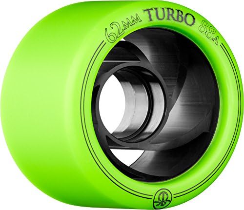 Rollerbones Turbo 88A Speed/Derby Wheels with an Aluminum Hub (Set of 8)