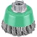 Hitachi 729225 6-Inch Heavy-Duty Carbon Steel Knot Wire Cup Brush