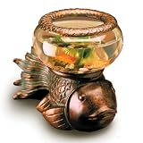 Bronze Fish Bowl - Large (10.8 x 7.5 x 12.8)