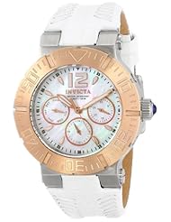 Invicta Womens 14744 Angel Analog Display Swiss Quartz White Watch