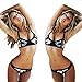 Flymall Women Bikini Set Floral Printed Padded Push-Up Swimwear Swimsuit