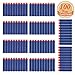 EC2BUY 100pcs 7.2cm Refill Bullet Darts for Nerf N-strike Elite Series Blasters Kid Toy Gun - Dark Blue(round head and suction head)