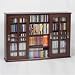 Wall Mountable Multimedia Storage Cabinet - Walnut
