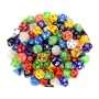 100+ Pack of Random Polyhedral Dice in Multiple Colors Plus Free Pouch Set by Wiz Dice