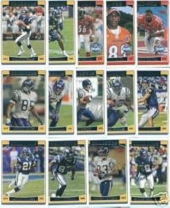 2006 Topps San Diego Chargers Complete Team Set (15 Cards)