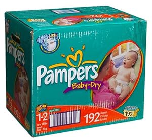 Amazon.com: Pampers Baby Dry Diapers, Size 1-2, 192-Count: Health