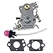 Hipa Repace Carb Carburetor Assy with Primer Bulb for Poulan PPB4218 P3818AV P4018AV PP3816AV PP4218AV PP4218AVHD PP4218AVL SM4218AV S1970 Chainsaw # 530035589 530035590 ZAMA W-26 C1M-W26