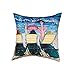 C&F Home Mermaid Beach Party HD Indoor/Outdoor Pillow 18 x 18 Pink Mermaids Mermaid Beach Party