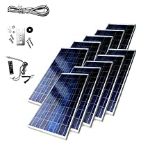 Sunforce 39191 123-Watt High-Efficiency Polycrystalline Solar Panel Module (10-Pack)