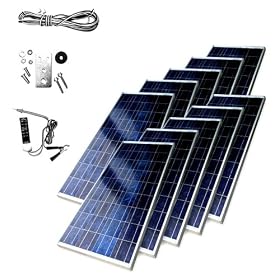 Sunforce 39191 123-Watt High-Efficiency Polycrystalline Solar Panel Module (10-Pack)