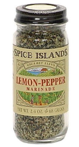 Spice Islands Lemon Pepper Marinade, Gourmet Blend, 2.4-Ounce Container (Pack of 4) by Spice Island
