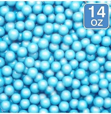 Shimmer Powder Blue Sixlets 14oz (Each) - Party Supplies