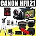 Canon VIXIA HF R21 HFR21 Full HD Camcorder with 32GB Internal Flash Memory Wide Angle/Telephoto Lens Filter Kit DavisMAX 16GB Photo Enthusiasts Bundle