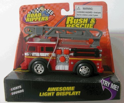 Road Rippers - Rush & Rescue Mini Fire Truck With Ladder