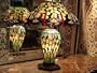 American Made Dragonfly Stained Glass Tiffany Style Table Lamp Lamps T16570a